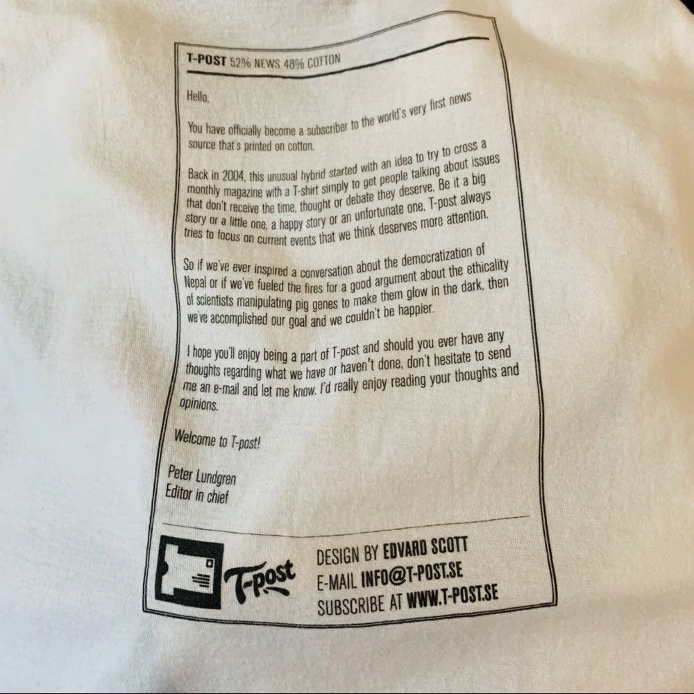 T-Post Edvard Scott Design Tee - Picture 3 of 3
